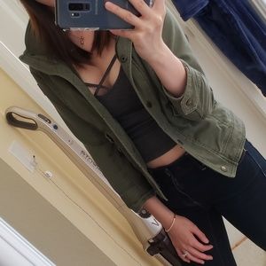 Abercrombie & Fitch Olive Army Jacket
